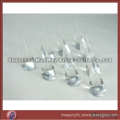 Clear Finger-liked Acrylc/Lucite Ring Holder/Display